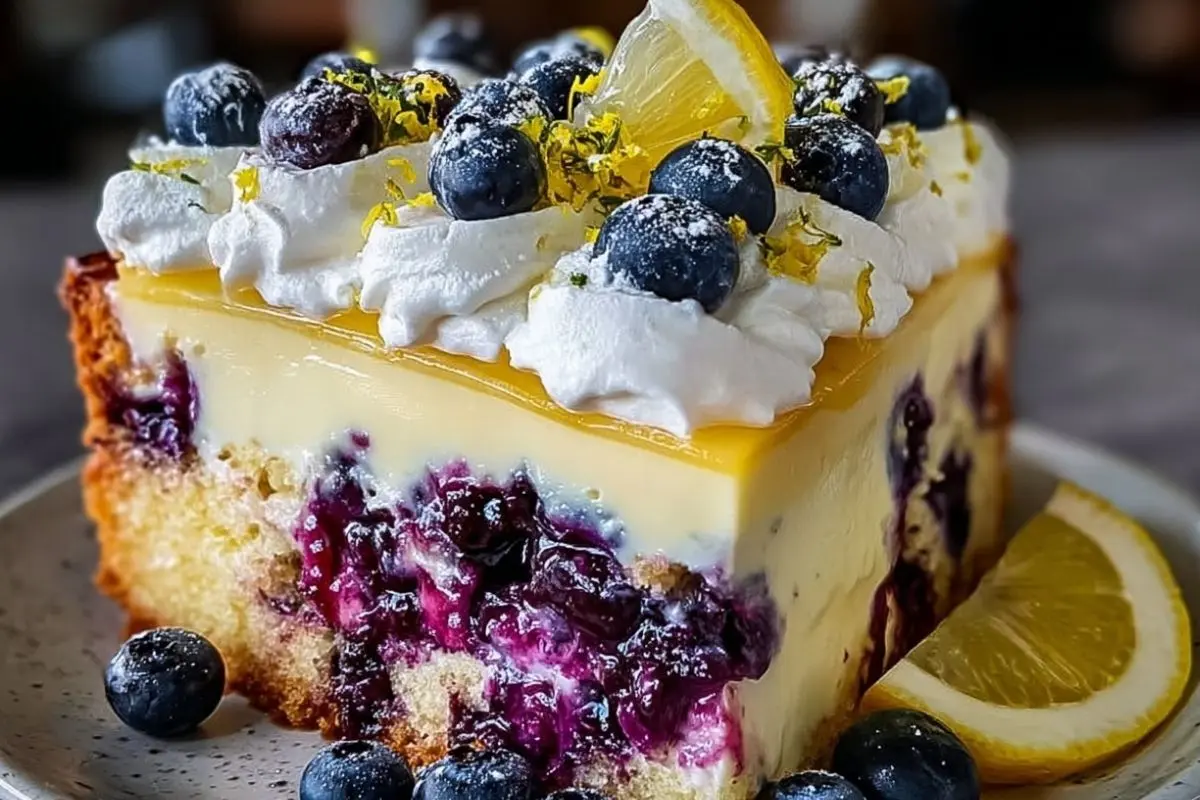 Easy Lemon Blueberry Cheesecake Cake: Your Spring & Summer Showstopper
